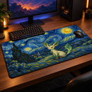 Leafeon Pokemon Starry Night Desk Mat
