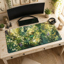 Sleeing Leafeon Pokemon Watercolor Desk Mat