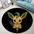 Leafeon Pokemon Zipper Round Rug