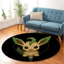 Leafeon Pokemon Zipper Round Rug