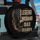 Legend Husband Dad Grandpa Eagle American Car Spare Tire Cover