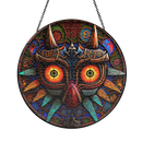 Legend Of Zelda Mask Stained Glass Suncatcher