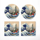 Legend Of Zelda The Great Wave Japan Ceramic Decor Coaster - Gift Idea
