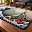 Legend Of Zelda The Great Wave Japan Desk Mat