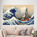 Legend Of Zelda The Great Wave Japan - Living Room - Canvas Wall Art - Print - Wall Decor