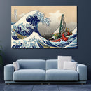 Legend Of Zelda The Great Wave Japan - Living Room - Canvas Wall Art - Print - Wall Decor