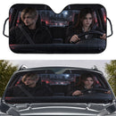 Leon S. Kennedy x Grace Ashcroft Resident Evil Requiem Custom Car Windshield Sunshades