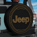 Leopard Print Jeep Car Spare Tire Cover