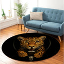 Leopard Zipper Round Rug