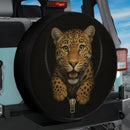 Leopard Zipper Jeep Car Spare Tire Cover