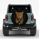 Leopard Zipper Jeep Car Spare Tire Cover