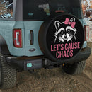 Let's Cause Chaos Spare Tire Cover