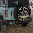 Keep The Dumbfuckery To A Minimum Car Spare Tire Cover