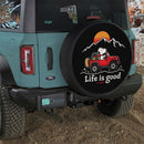Life Is Good Snoopy Dog Drive Car Spare Tire Cover