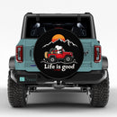 Life Is Good Snoopy Dog Drive Car Spare Tire Cover