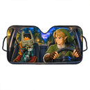 Link x Midna The Legend Of Zelda Twilight Princess Car Auto Sunshades