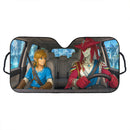 Link x Prince Sidon The Legend Of Zelda Breath Of the Wild Car Auto Sunshades