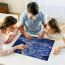 Lion King Starry Night Art Style Jigsaw Puzzle