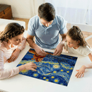 Lion King Under Starry Night Jigsaw Puzzle