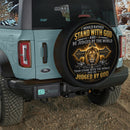 Lion Stand With God Judged By God Car Spare Tire Cover