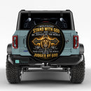 Lion Stand With God Judged By God Car Spare Tire Cover