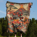 Litten Torracat Incineroar Pokemon Japan Style Woven Throw Blanket