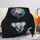 Little Elephant Watercolor Star Night Premium Blanket