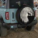 Lonely Wolf Moonlight Car Spare Tire Cover