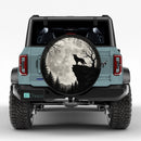 Lonely Wolf Moonlight Car Spare Tire Cover
