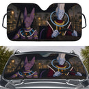 Lord Beerus x Whis Dragon Ball Car Auto Sunshades