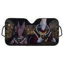 Lord Beerus x Whis Dragon Ball Car Auto Sunshades