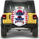 Los Angeles Angels Car Spare Tire Cover With Camera Hole