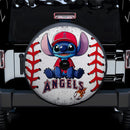 Los Angeles Angels Car Spare Tire Cover With Camera Hole