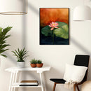 Lotus Watercolor - Living Room - Canvas Wall Art - Print - Wall Decor