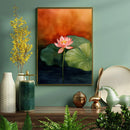 Lotus Watercolor - Living Room - Canvas Wall Art - Print - Wall Decor