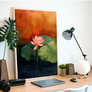 Lotus Watercolor - Living Room - Canvas Wall Art - Print - Wall Decor