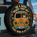 Love Bus On A Dark Desert High Way Cool Wind In My Hair Car Spare Tire Cover