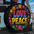 Love Peace Sign Car Spare Tire Cover