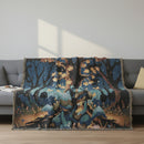 Lucario And Riolu Pokemon Autumn Woven Throw Blanket