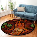 Sudowoodo Pokemon Stained Glass Round Rug