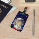 Luffy Gear 5 One Piece Love You To The Moon Galaxy Luggage Tag