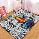 Luffy One Piece Comic Rectangular Area Rug
