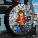 Luffy One Piece Comic Car Spare Tire Cover