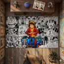 Luffy One Piece Comic Rectangular Area Rug