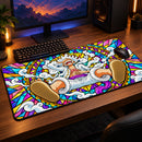 Luffy One Piece Stained Glass Desk Mat