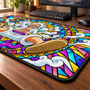 Luffy One Piece Stained Glass Desk Mat