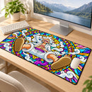 Luffy One Piece Stained Glass Desk Mat