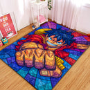 Luffy One Piece Stained Glass Rectangular Area Rug