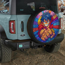 Luffy One Piece Stained Glass Car Spare Tire Cover