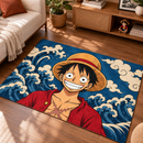 Luffy One Piece The Great Wave Rectangular Area Rug